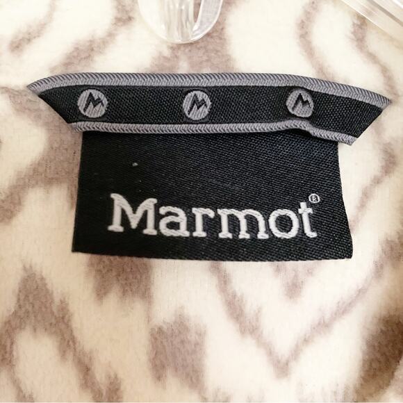 Marmot Rocklin Oatmeal Geo Print Half Zip Pullover Small - Picture 7 of 7